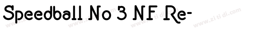 Speedball No 3 NF Re字体转换